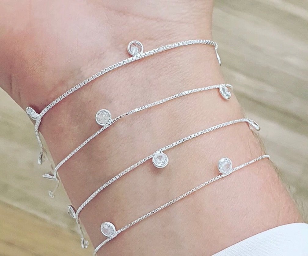 Pulseira bolinha de Zircônia - Imagem 2