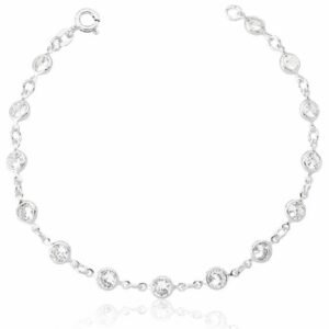 Pulseira bolinha de Zircônia