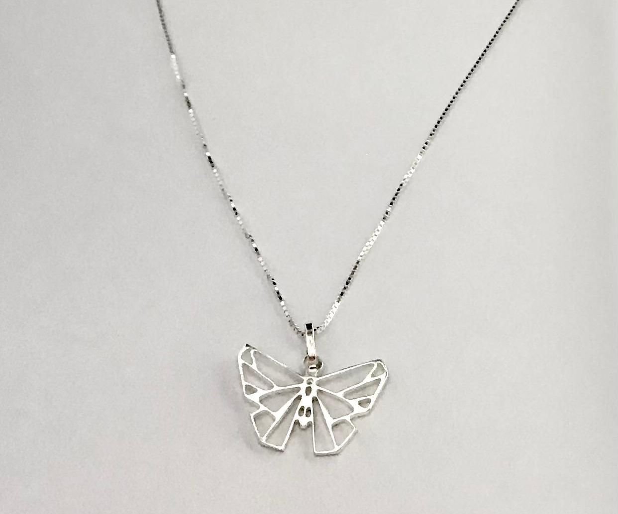 Colar Borboleta Vazado