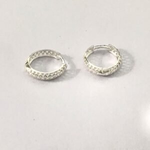 Brinco argola vazado 13mm diâmetro