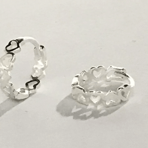 Brinco Argola aro coração maior