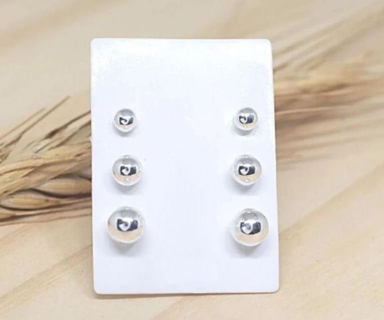 Trio Brinco de bolinha - Imagem 2