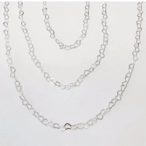 Colar coração 45cm